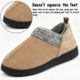 thumbnail image 4 of CHICVOMEY Fuzzy Slippers for Women Men Closed Back House Shoes Indoor and Outdoor Mules Memory Foam Slippers, 4 of 9