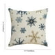 thumbnail image 3 of Juego de fundas de almohada con diseño de árbol de Navidad | Fundas de almohada decorativas navideñas de 45 x 45 cm en azul oscuro | Fundas de cojín festivas para salón con cremallera oculta, 3 of 5