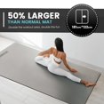 thumbnail image 7 of Yoga Mat for Men and Women 2/5 Inch Extra Thick All-Purpose TPE Fitness Mat, Non-Slip and Eco Friendly Exercise Mat for Yoga, Pilates, Stretching, Dark Grey and Black, 7 of 7