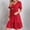 Womens dresses summer-Red, variant on Guieoi Womens Dresses Plus Size 2026 Summer V-Neck Short-Sleeve Dress Blue XXXXXL