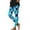 Light Blue, variant on Ecqkame Women's Valentines Day Leggings Hearts Print Yoga Sports Fitness Pants Casual Hip Stretch Tight Pants White XL
