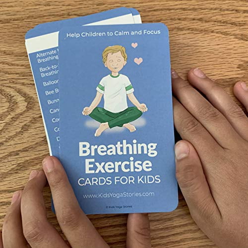 Help Children to Calm and Focus Breathing Exercise Cards for Kids 