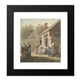 thumbnail image 2 of Christina Rüppe Chalon 20x22 Black Modern Framed Museum Art Print Titled - Courtyard&nbsp;Scene, 2 of 5