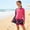 Hot Pink1, variant on YANGXINX Girls Swimwear 2 Piece UPF 50 Sun Long Sleeve Rash Guard Swimsuits with Ruffle Skirt and Adjustable Strap Outfits tummy control swimsuits for girl