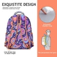 thumbnail image 5 of Retro Paisley Print Backpack - Amazing Paisley Gift for School & Campus, Durable Water-Resistant Bookbag, Large Capacity Design, 5 of 6
