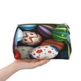 thumbnail image 4 of Naloa Easter Egg Leather Makeup Bag for Purse Travel, Portable Small Cosmetic Organizer for Women and Girls, Make up Bag with Zipper, 4 of 8