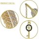 thumbnail image 4 of Marcapáginas de metal con forma de pluma de 11,4 x 2,3 cm, marcapáginas retro dorado, marcapáginas creativo con forma de concha para lectores masculinos y femeninos, adolescentes, niños y niñas, C, 4 of 4