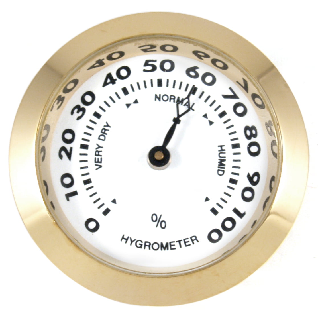 50mm Thermometer Cigar Hygrometer Monitor Meter Gauge Humidity Measuring Tool DA 