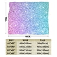 thumbnail image 3 of Kll Fleece Blanket Plush Throw Blanket Multicolor Glitter,Soft Fuzzy Cozy Flannel Blanket For Couch Sofa Bed.(60"X50"), 3 of 9