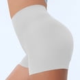 thumbnail image 4 of UOCUFY Workout Shorts Women, High Waist Biker Shorts, Women Seamless Ribbed Athletic Yoga Gym Shorts Leggings (White, S), 4 of 7