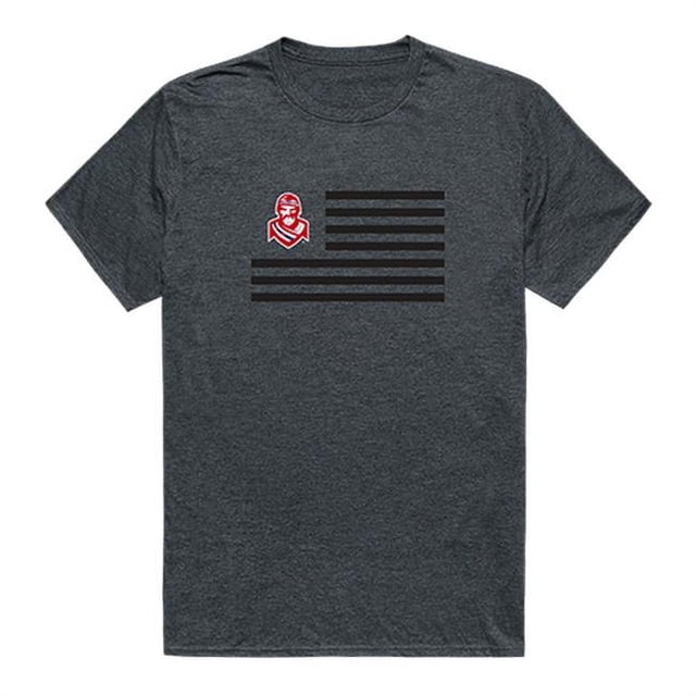 Radford University Flag T-Shirt, Heather Charcoal 2 - Extra Large