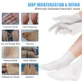 thumbnail image 3 of White Silicone Moisturizing Socks & Gloves (1 Pair Each) for Intensive Hydration, Roughness Relief & Callus Treatment, Hydrating Skin Care for Dry, Cracked Hands & Feet, Suitable for Most Sizes, 3 of 8