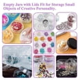thumbnail image 5 of Juego de 50 frascos de muestra vacíos para cosméticos, transparentes, redondos, de viaje para cremas y polvos, muestra pequeña de 5 g/5 ml., 5 of 5