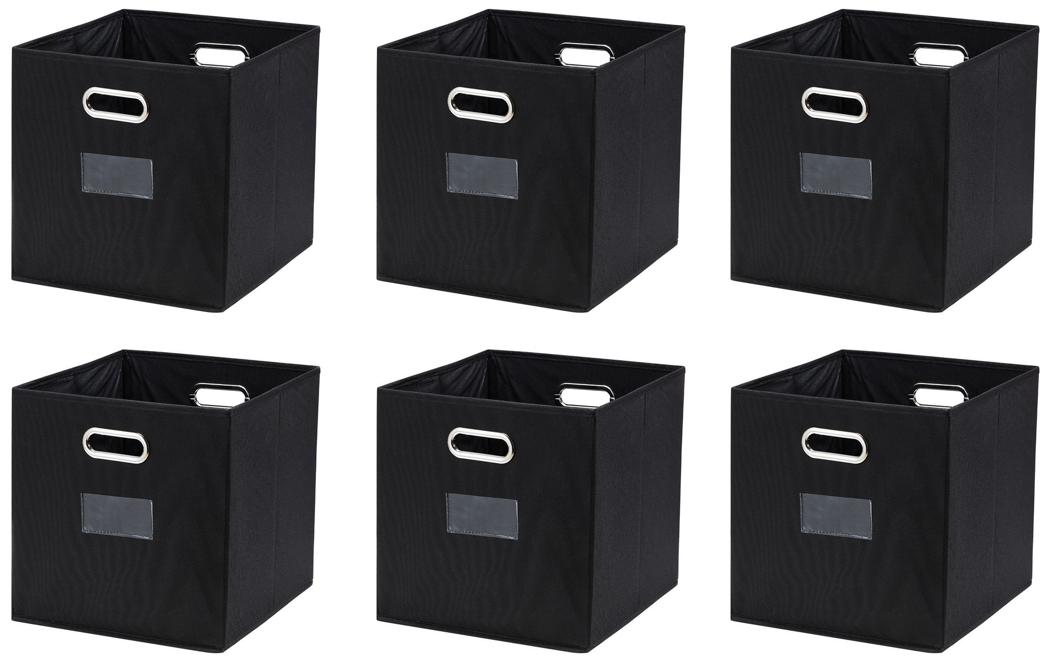 Ornavo Polyester,Cardboard Storage Basket, Set of 6
