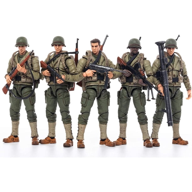 JOYTOY 1 18 Action Figures 4 Inch WWII US Army Figure PVC Military
