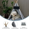 thumbnail image 3 of Tienda tipi portátil GeerDuo para perros pequeños o gatos gris, 3 of 7