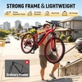 thumbnail image 4 of Hopepeak Racer 26" Adult Electric Bike, Mountain Ebike with up to 20MPH, 48V 7.8Ah Battery 350W Motor Peak 1000W Electric Bicycle with Fender & Rear Rack, Unisex (Red), 4 of 5