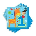 thumbnail image 2 of One Wild Boy Jungle Animal Cute Kids 1st Birthday Party Paper Luncheon Napkins, 2 of 2