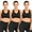 Blackx3, variant on YouLoveIt Women Sports Bra Front Zipper Yoga Bras Padded Stretch Fitness Tops Workout Gym Activewear Yoga Bra for Gym Running Workout Fitness