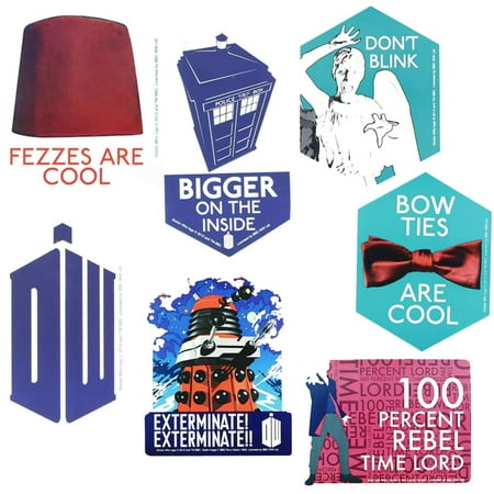 Stickers Dice - Doctor Who Ultimate Sticker Bundle With 7 Die Cut Stickers