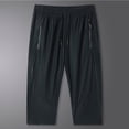 thumbnail image 6 of XAOFW Casual Summer Ice Silk Capri Pants For Women Stretch Breathable Elastic Waist Loose Fit Trousers For Daily Wear Stylish Bottom XXL, 6 of 7