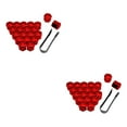thumbnail image 1 of Goriertaly 1/2/3/5 Pack of 20 Car Wheel Nut Caps Exterior Replacement Hub Screw Cover Anti-rust Automobile Rims Protectors with Clip Plating Red 17mm 2PCS, 1 of 6