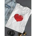 thumbnail image 3 of Stitch Heart T-Shirt Women -Engin Selcuk Designs, Female 4X-Large, 3 of 4