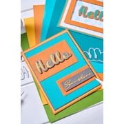 Sizzix Thinlits Die Set 10PK - Take Two's, Hello Sentiment by Stacey Park