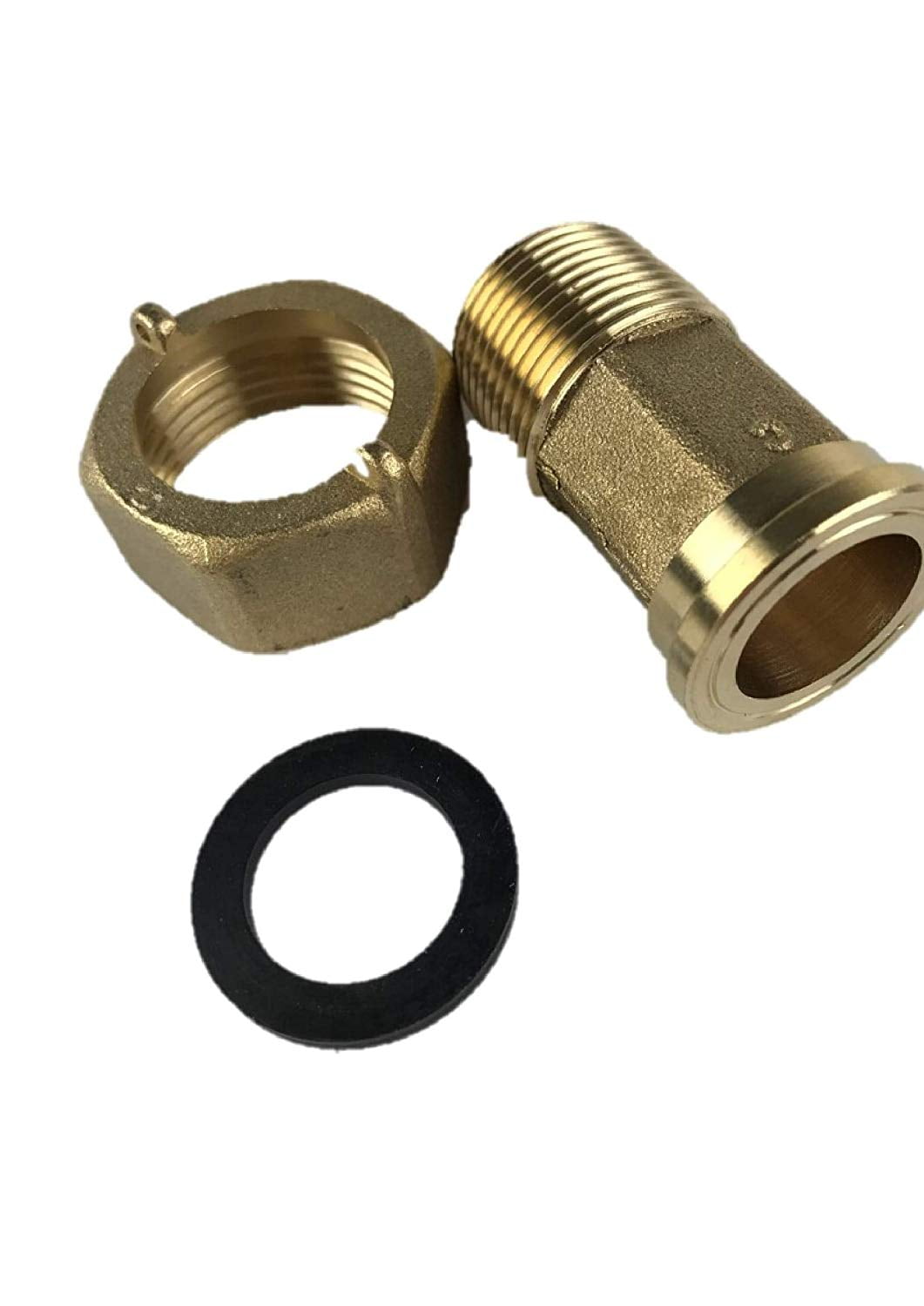 3/4" Lead Free Brass Water Meter coupling Set of 2 for 5/8 x 3/4 