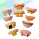 thumbnail image 2 of Juego de 10 piezas de dientes de Halloween, dentaduras postizas extravagantes, dientes frontales de zombi, dientes de conejo, 2 of 5