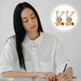 thumbnail image 3 of CIMAXIC rabbit pin 2pcs Rabbit Brooch Women Lapel Pin Animals Brooch Decor Creative Pin for Hat Suit,1.1"X0.79"X0.28", 3 of 5