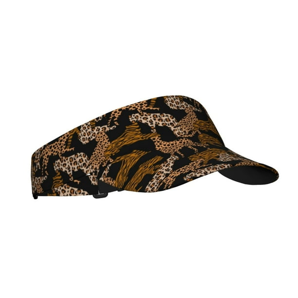 Balery Leopard Print Gorra deportiva con visera ajustable para mujer y hombre (talla única)