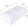 thumbnail image 2 of Premium Microbead Extra Fluffy Bed Pillow with Silk-like Anti Aging Cover, Cooling White, Large, 2 of 9