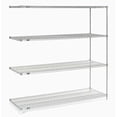 thumbnail image 2 of Nexel 5 Tier Stainless Steel Wire Shelving Add-On Unit, 72"W x 18"D x 63"H, 2 of 4