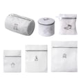 thumbnail image 4 of Mesh Laundry Bags for Delicates with Non Rust Zipper,White Laundry Bags Mesh Wash Bags, Easy Fit Bra, Sock,Lingerie,Sneaker,Baby Laundry for Washing Machine Travel Storage ,7 Size ,7.09x8.66", 4 of 8