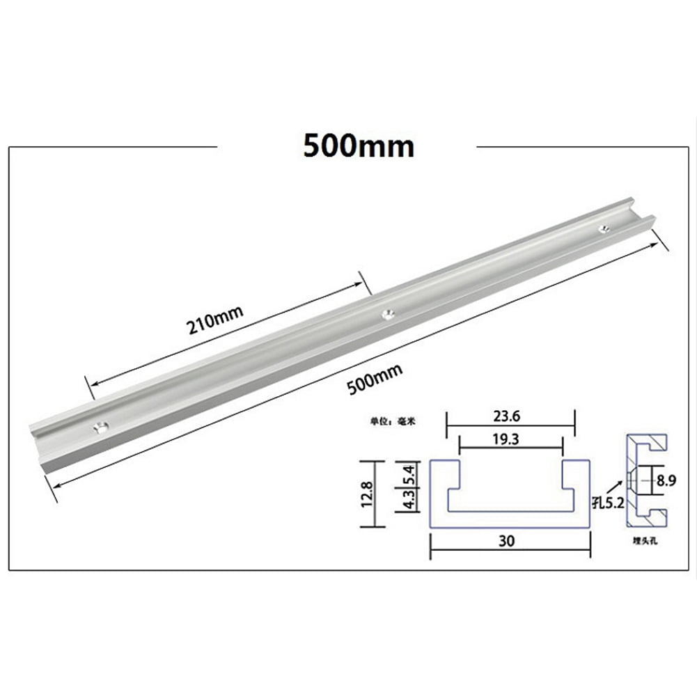 Portable Aluminium Alloy T-Tracks Miter Bar Slider Light Weight Technical Tool 