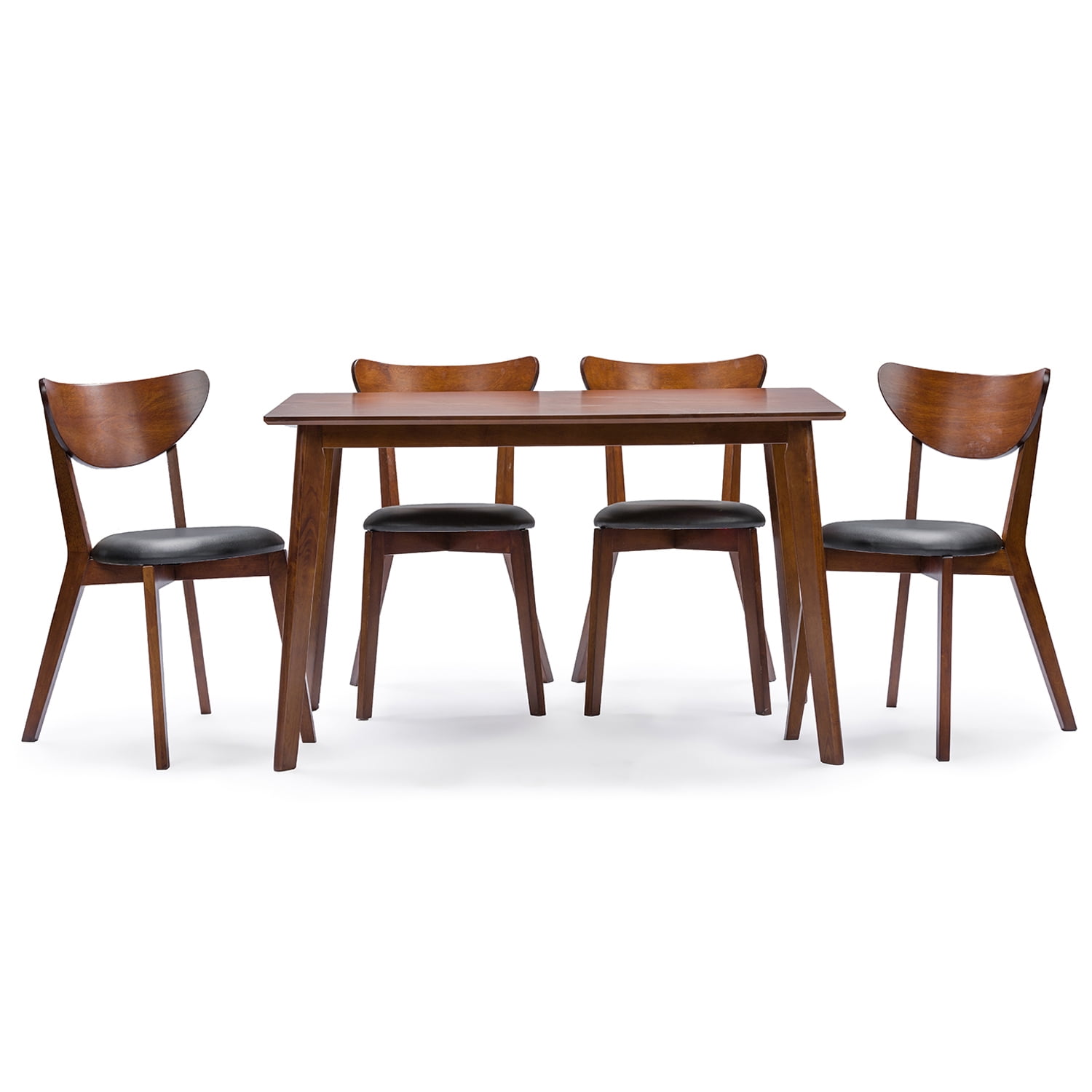 Bellamy Studios Somer 5 Piece Dining Set, Walnut