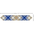 thumbnail image 3 of SKYSONIC Table Cloth Runner Blue Gold Tartan Pattern Table Runners 13x70in for Kitchen Dinner Table Party Holidays, 3 of 3