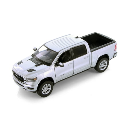 2019 Dodge Ram 1500 Crew Cab Laramie Pickup Truck, Silver - Showcasts 77357SV - 1/27 Scale Diecast Model Car