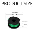 thumbnail image 5 of Electric String Trimmer Refill Kit, Flexible Long Service Life with High-quality ABS Spool for Durable and Convenient Usage (Pack of 6), 5 of 5