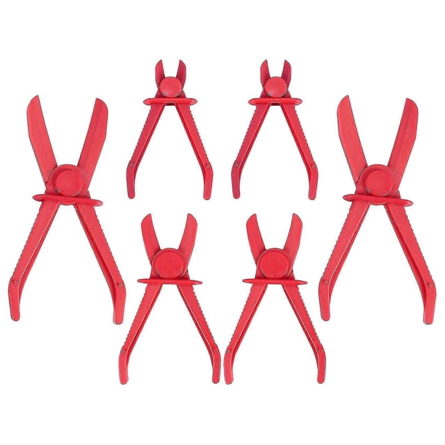 6 Pack Hose Clamp Pliers, Pinch Pliers For Brake Hoses, Fuel Hoses,gas Lines,coolant Hoses,radiator