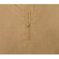 thumbnail image 6 of Atasi Men's Brown Short Kurta Round Keyhole Neck Cotton Tunic Shirt-Large, 6 of 6