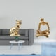 thumbnail image 2 of Figura decorativa de gato pensador. Escultura animal. Adorno artístico para chimenea. Estatua abstracta creativa para decoración de sala de estar., 2 of 8