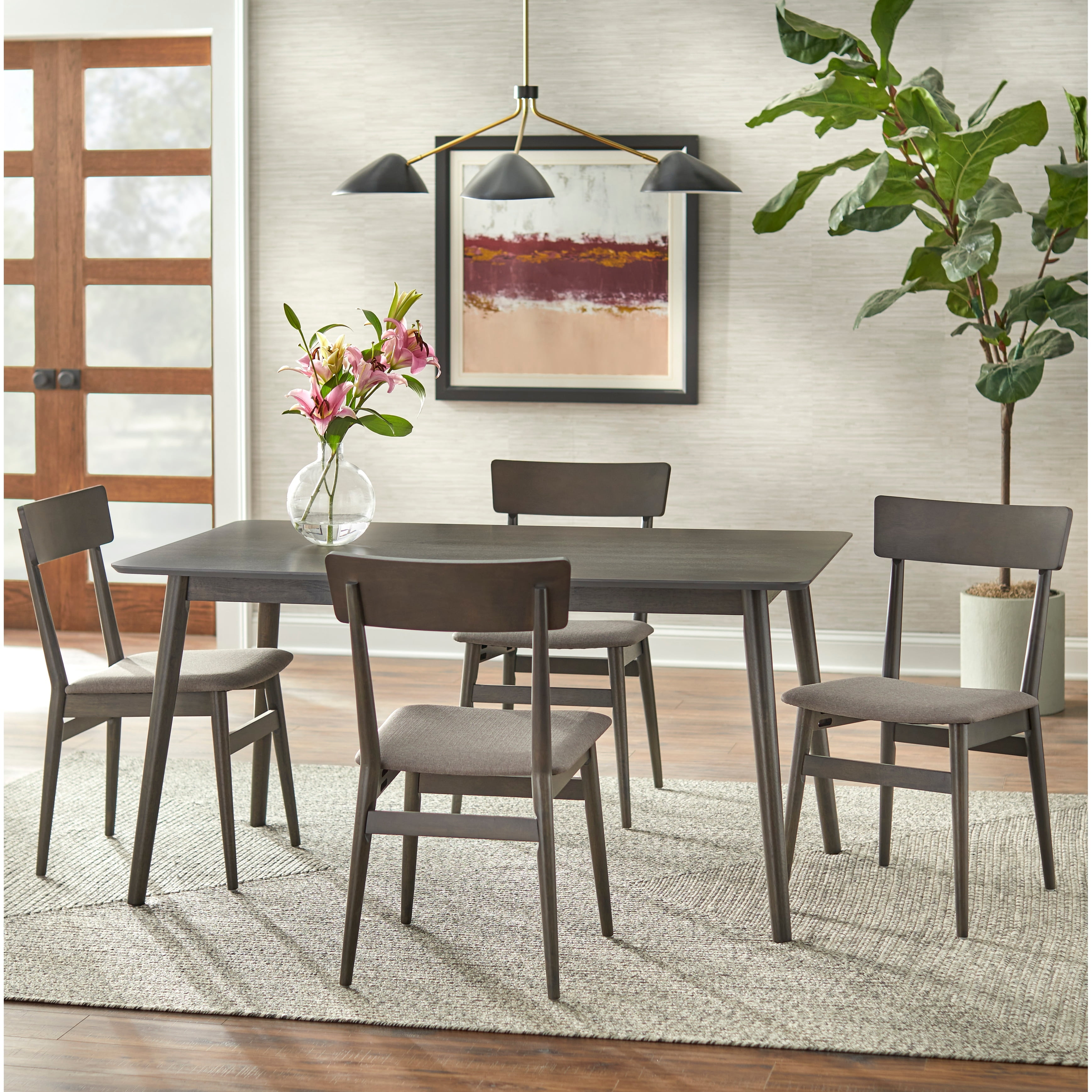 Free Shipping! TMS Newington 59 Inch Walnut Dining Table Mid