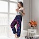 thumbnail image 5 of Fotbe Bohemian Vintage Pattern Pantalones de Pijama para Mujer, Pantalones de Dormir, Pantalones Pj con Cordón y Bolsillos-X-Large, 5 of 6