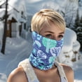 thumbnail image 5 of Unique Bargains 1 Pc Neck Gaiter Ice Silk Print Scarf Mask Bandana Blue Purple, 5 of 5