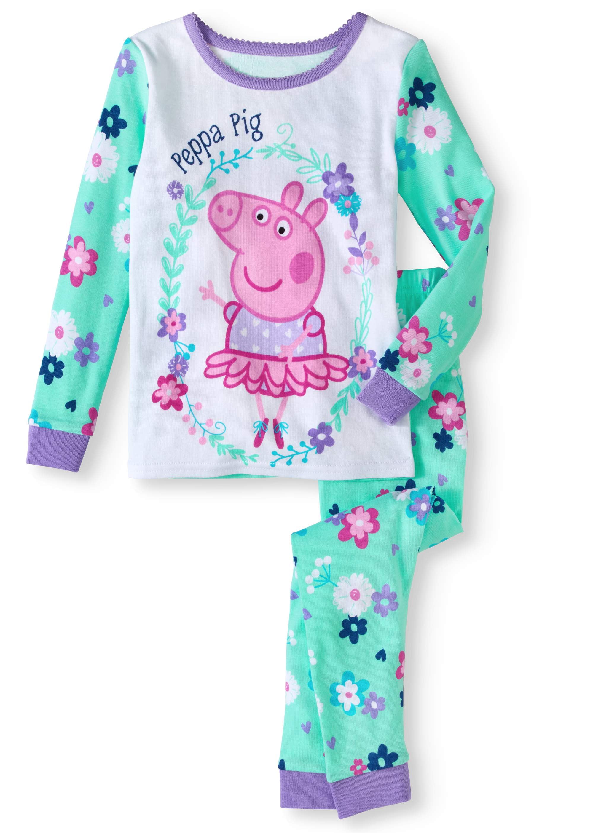 Peppa Pig Peppa Pig Toddler Little Girls Cotton Pajama Set (3T