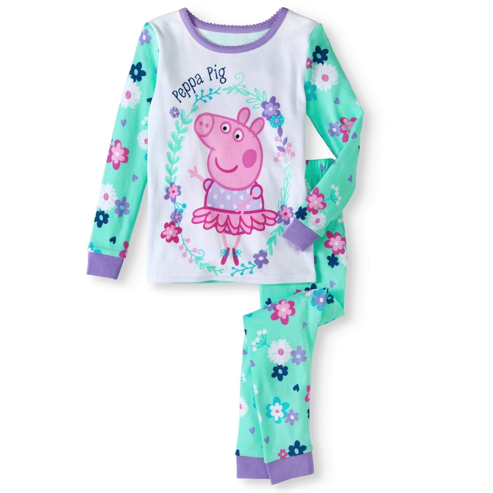 Peppa Pig Peppa Pig Toddler Little Girls Cotton Pajama Set (3T