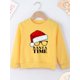 thumbnail image 5 of Ropa divertida de Navidad para niños, sudadera roja para festivales, sudadera para niño y niña, camisetas para fiestas de Navidad en casa, sudaderas suaves y acogedoras para niños 2023, 5 of 5
