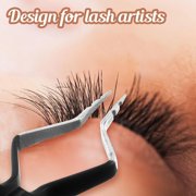 VEYELASH Noir V01 Isolation Tweezer – Precision Straight Stainless Steel Tweezer for Lash Extension Application